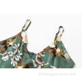 Gaun mini sling mini sling bunga kausal wanita